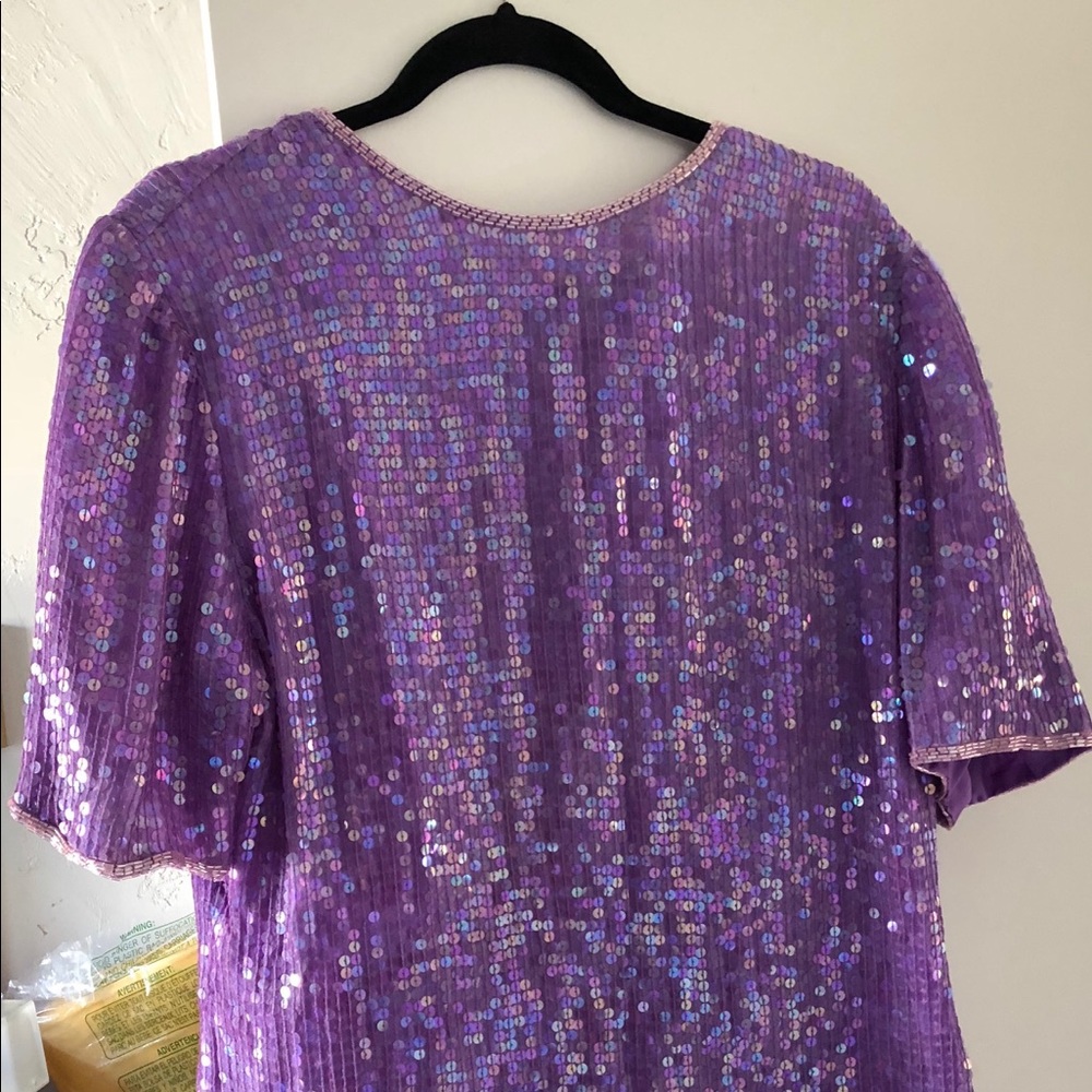 Lavender sequin top
